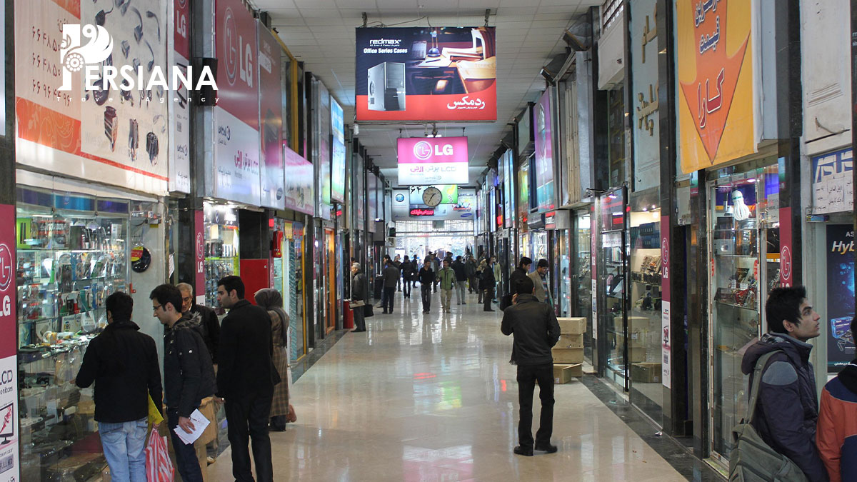 Different sections of Reza Bazaar